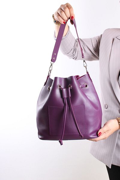 GALB LEATHER Geantă de umăr pentru femei din piele de căprioară de mărime mare - 2 curele și șnur