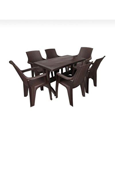 Cosargroup Zeugma 70x120 Masa 6 Adet Golf Bahçe Masa Sandalye Takımı