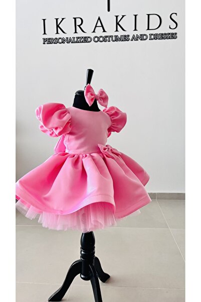 İkrabutikbursa Kız Çocuk Pembe Tütü Elbise