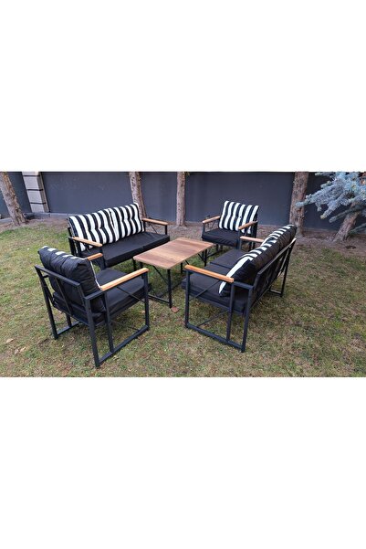 Kırlenta LİVA ZEBRA 2+2+1+1 + SEHPA BAHÇE , BALKON , TAKIMI MOBİLYASI