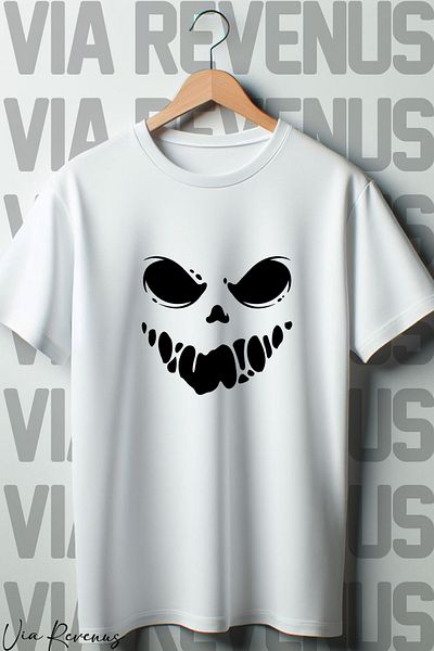 Vordevia Λευκό μπλουζάκι με στάμπα Smile Oversize Wide Fit Crew Neck