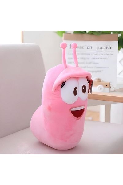 NB market 15cm Pink Larva Cartoon Plush Toy - 1 Piece