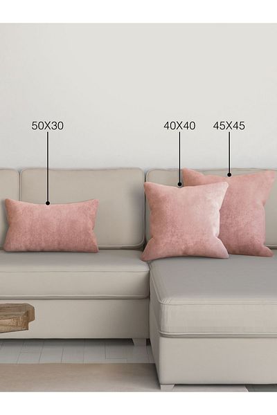 Perle Home Daily Series Smoked Rose Color Throw Pillow Pillow Case