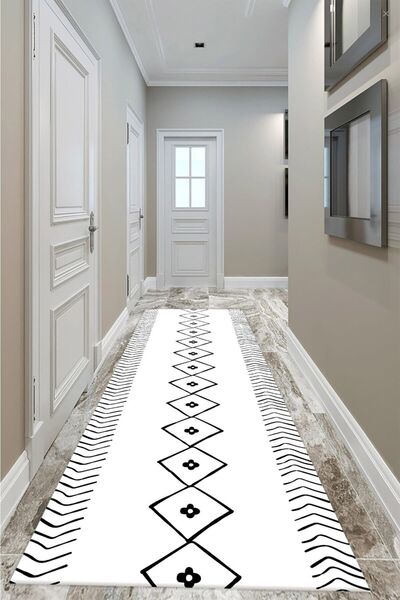 aymira home قاعدة زخرفية مطبوعة رقمية مضادة للانزلاق، قابلة للغسل، قماش مخملي...