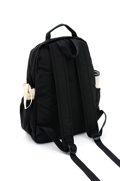 Sanmorris Unisex Black Crinkle Laptop School and Backpack - Water Resistant, Multi-Compartment, Large Size
