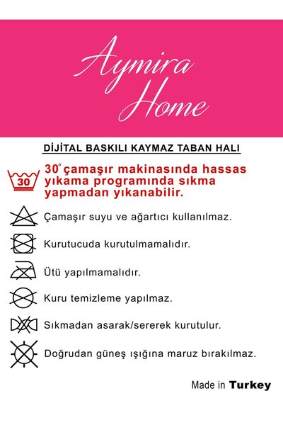 aymira home Home Dekoratif Çok Amaçlı Dijital Baskılı Iç,dış, Banyo Ve Mutfak Kapı Paspası