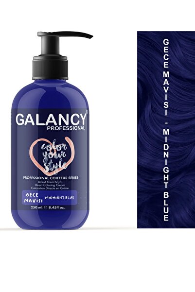 Galancy Gece Mavisi Amonyaksız Renkli Balyaj Saç Boyası 250ml