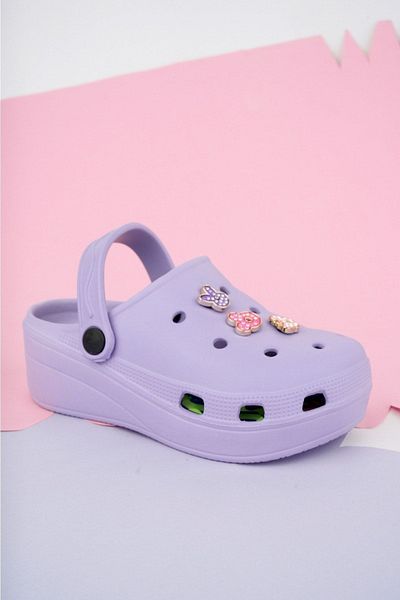 LUCKY COLLECTİON Massage Sole High Scale Stone Children's Slippers Cross