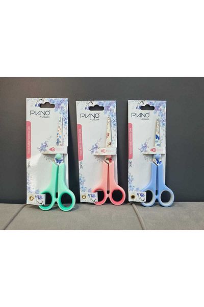 Lider MAGNESİA Set of 3 Colorful Steel Patterned Scissors - Stainless
