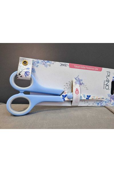 Lider MAGNESİA 6.5 Blue Steel Patterned Scissors - Stainless