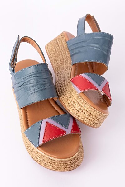 Gondol Жіночі сандалі на платформі з натуральної шкіри Mlk.2056