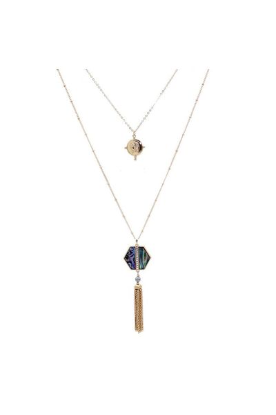 So Much Accesories Women's Pearl Stone Necklace - 2-Piece Combination 9