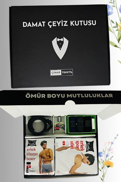 Tutku Set de rufe pentru lenjerie de corp pentru zestrea mirelui