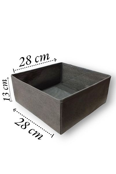 Balkan Room Anthracite 8-Piece Drawer Organizer Set - Multi-Purpose Cabinet Box Set