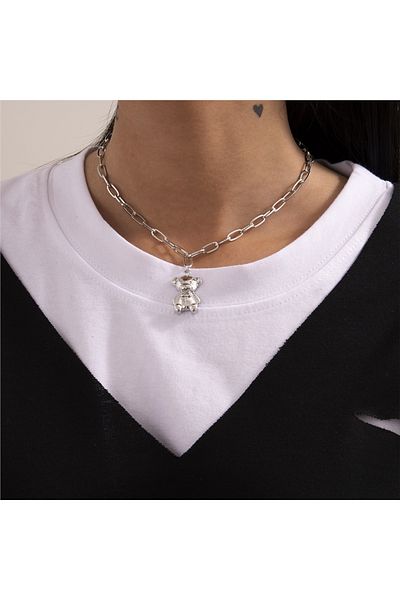 So Much Accesories Silver Necklace with So-Much Vip Bear Figure-7