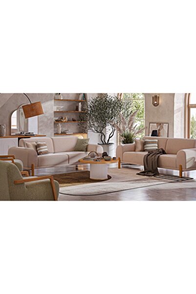 Weltew Home Bodrum Koltuk Takımı 3+3+1