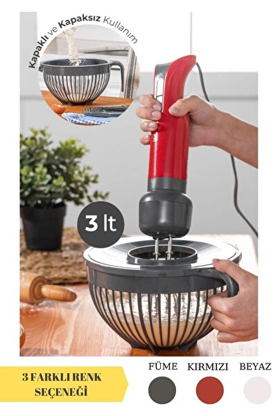 Mutfak Köşesi حاوية خلاط بغطاء - وعاء