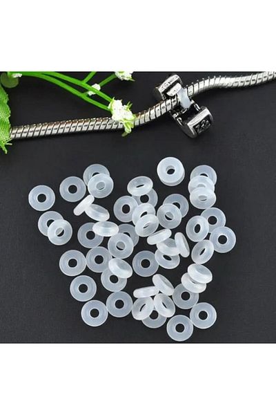 ni aksesuar 4-piece Silicone Charm Bracelet Stopper - Stopper
