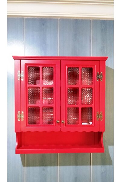 VİLLAÇAM AHŞAP Telli terek kırmızı telli dolap