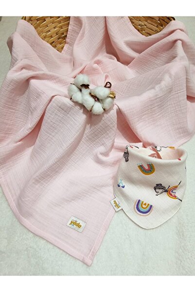 Yada Baby بطانية ملفوفة من الموسلين بطبقتين مصنوعة من القطن العضوي بنسبة 100%...