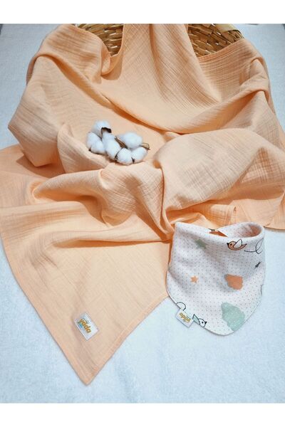 Yada Baby بطانية ملفوفة من الموسلين بطبقتين مصنوعة من القطن العضوي بنسبة 100%...