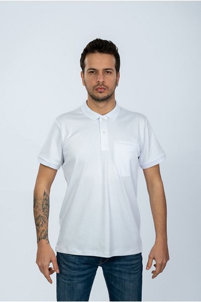Moda Işık Μπλουζάκι με μοτίβο με λευκό γιακά πόλο