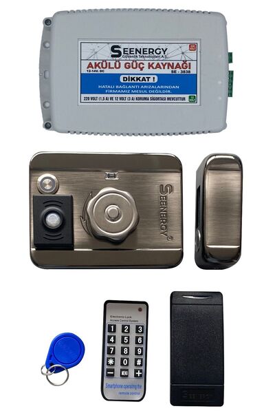 SEENERGY SE-0638S Elektromekanik Sensörlü Akıllı Kilit Paketi / Kapı Otomatiğ...