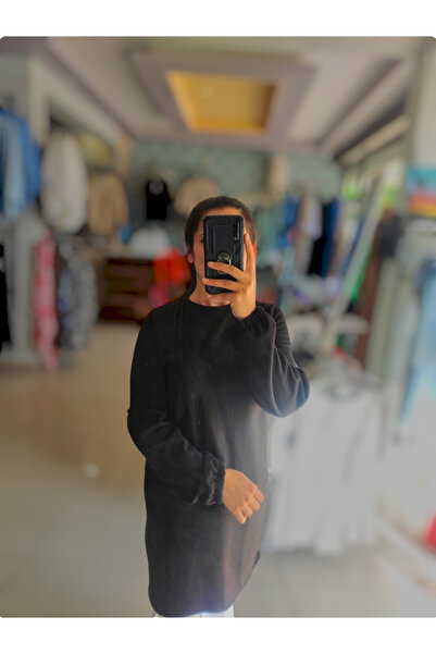 Sublime Butik Εποχιακό Μαύρο Τούνικ - Λεπτομέρεια Μπαλόνι Μανίκι