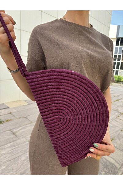 MaVaux Straw Jute Moss Vegan Clutch Bag - Zipped