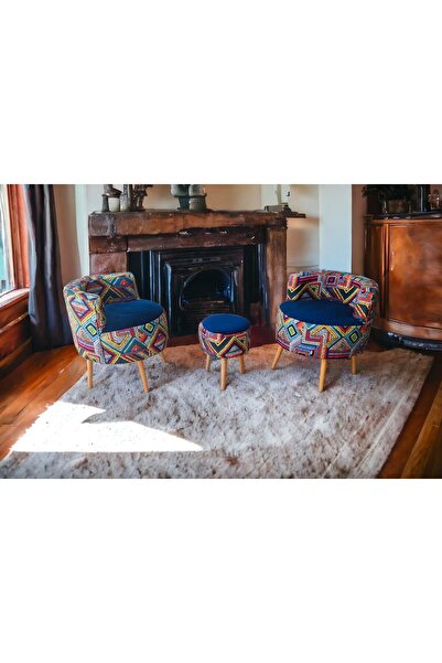 BEYLERBEYİ Köşe Takım,çay Seti Ikili Koltuk Berjer Ve Puf Takımı (SALON, BALKON, OFİS) 3 Lü Takım