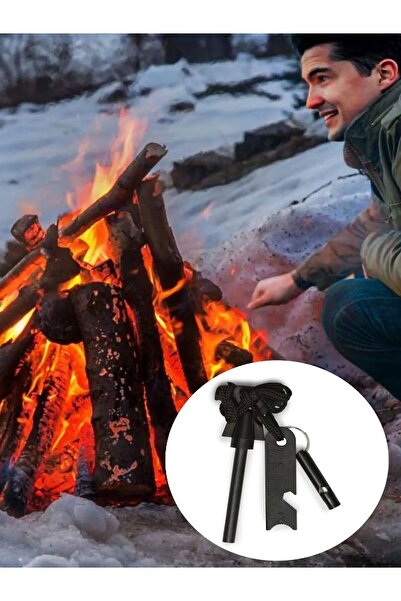 Özasya AVM Acil Durum Magnezyum Çubuk Çakmaktaşı Hayatta Kalma Ateş Başlatıcı...