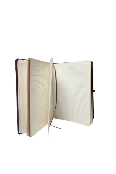Kerem ofis Caiet din piele termică cu dungi - marginea 15x21, agenda nedatată cu elastic