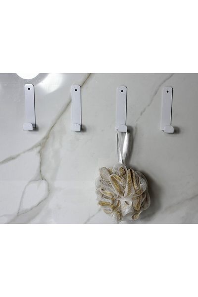 VELUX HOME Double Sided Tape Mounting - 2-Piece Bathroom and Kitchen Hanger, Cloakroom Hanger
