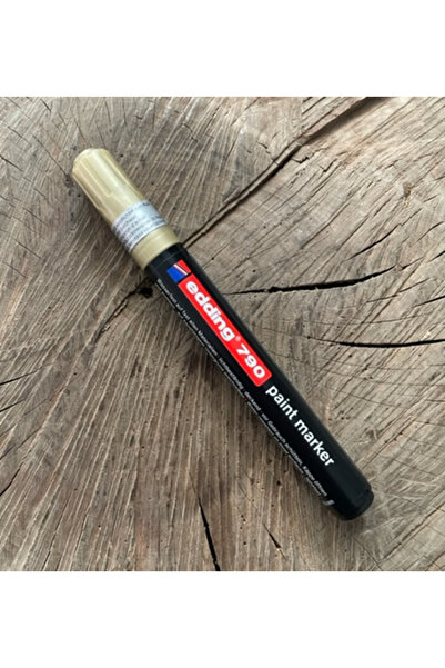 Edding EDN GOLD BİLYALI KALEM DERZ KALEMİ ÇİZİK KALEMİ METAL CAM ALTIN YALDIZ RENK