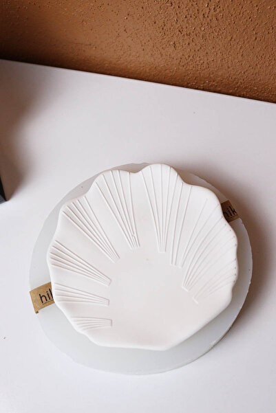 Hikwo Taş Tozu Kalıbı – Deniz Kabuğu Şeklinde Dekoratif Tabak Takı Tabağı – Silikon Kalıp