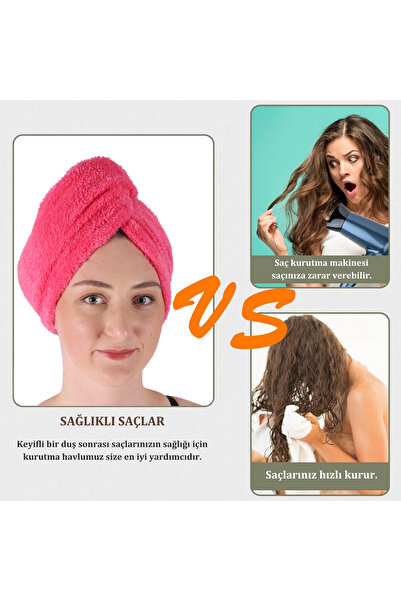 vosvera Πετσέτα θαλάσσης - Καπάκι για στέγνωμα μαλλιών και κουμπιά για στέγνωμα μαλλιών