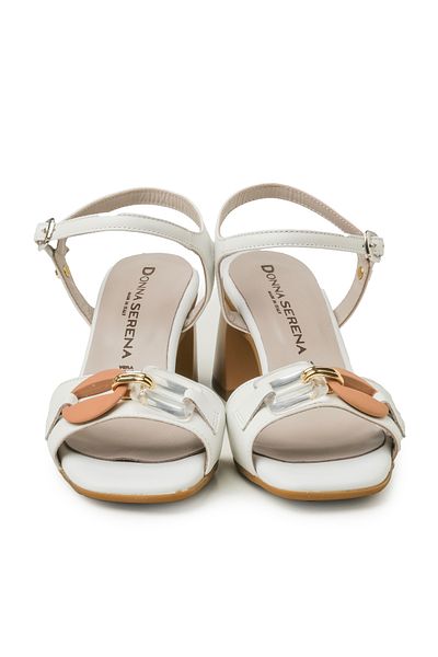 Donna Serena Donna Serena 5114 Softnil Pelle Bianco Women'S/Girls' Sandals - 5P5114Dp