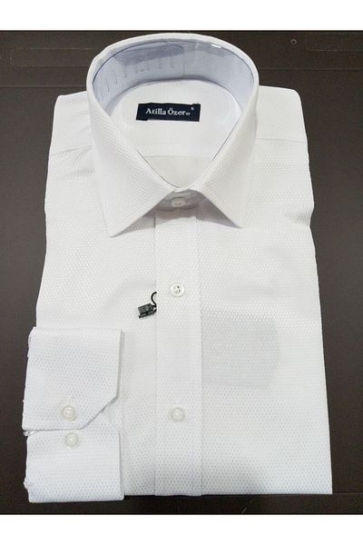 ATİLLA ÖZER Large Size Single Pocket Long Sleeve Armuz Belted