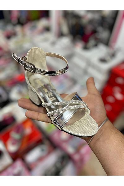 İkizler Παπούτσια Glitter με γυαλιστερό λουράκι για κορίτσι