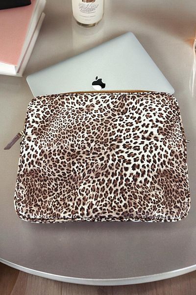 BAHELS Husă pentru laptop și tabletă cu model leopard viral de 13-14 inchi