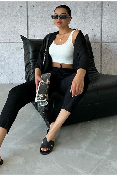 MODERNİZE Set de vară pentru femei, cu croiala relaxată, cu fundul kimono