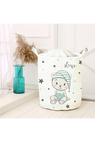 Tinybabyconcept Katlanabilir Keçe Çok Amaçlı Oyuncak Saklama Kutusu Kirli Çam...