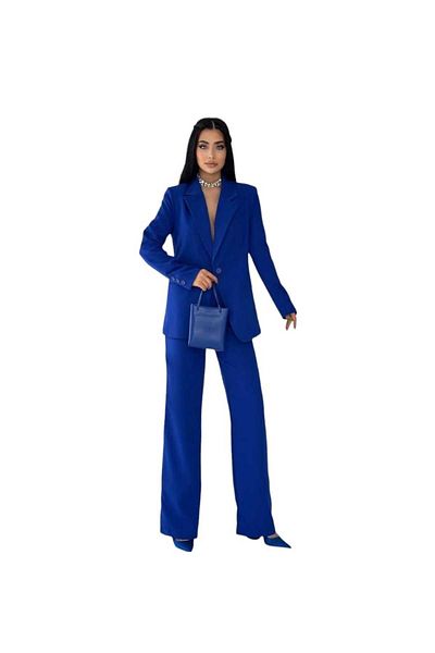Nilo Single Button Women's Jacket and Trousers Set