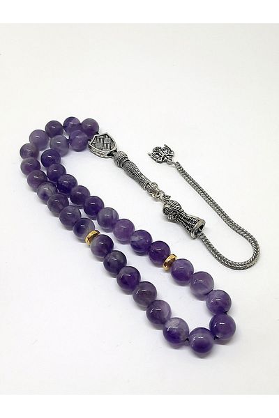 Kusakli Ametist Natural Stone - Rozarii cu ciucuri de vultur cu doua capete