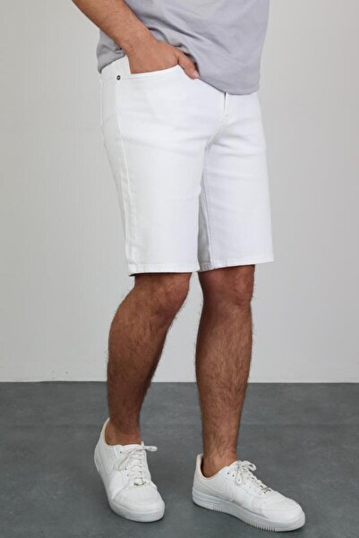 HLT JEANS Ανδρικό τζιν τζιν, εύκαμπτο Lycra, λευκό, χαλαρή εφαρμογή Hlthe001951bz