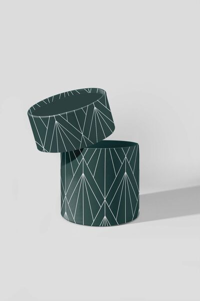 AkalBatu No5 10'lu Kreatif Silindir Kutu-Hediye Kutusu-12x14 Cm