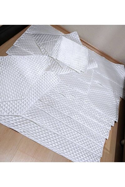 Evsay Dolap Içi Kapitone Güpürsüz 4kenarı Overloklu Raf Örtüsü En 50cm Boy 10...
