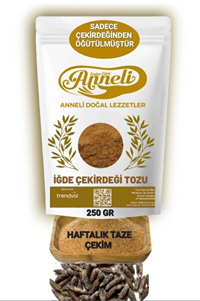 Emine türk anneli 250 Gr. Sadece Iğde Çekirdeği Tozu Unu (İĞDE ÇEKİRDEĞİNDEN ÖĞÜTÜLMÜŞTÜR) % 100 Doğal Annemeli