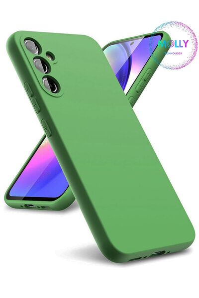 Molly Samsung Galaxy A34 İçin Siyah İçi Kadife Silikon Kılıf