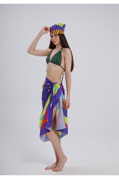 nehir eşarp 95x145 Colorful Pattern Pareo